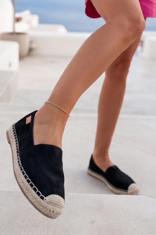 Juodos espadrilės ant platformos Maxwell