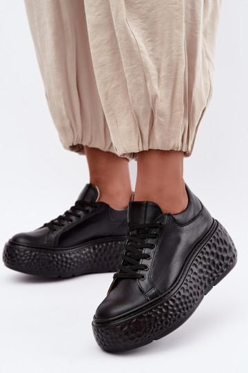 Oda Sneakers modelio batai su platforma Zazoo N1000S4 juodos spalvos 2
