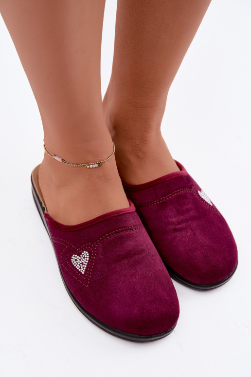 Šlepetės bordo spalvos Inblu CF000052