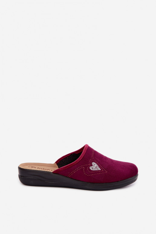 Šlepetės bordo spalvos Inblu CF000052