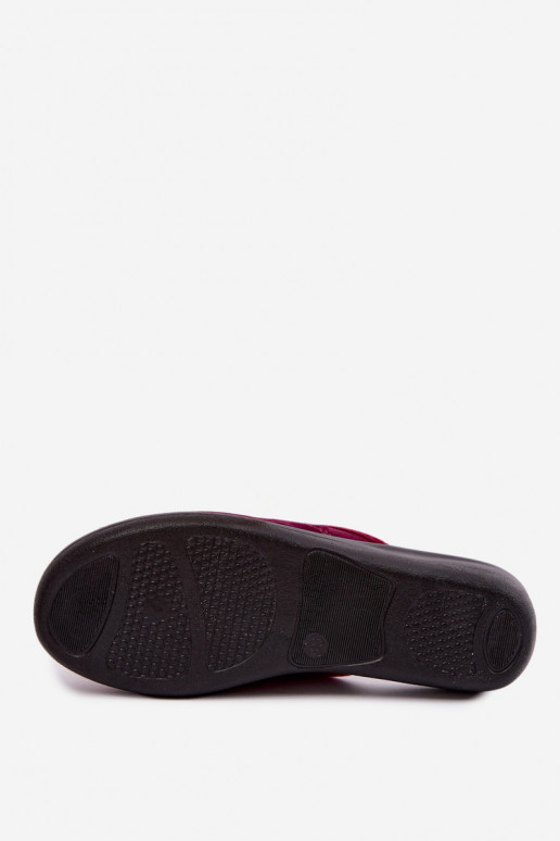 Šlepetės bordo spalvos Inblu CF000052
