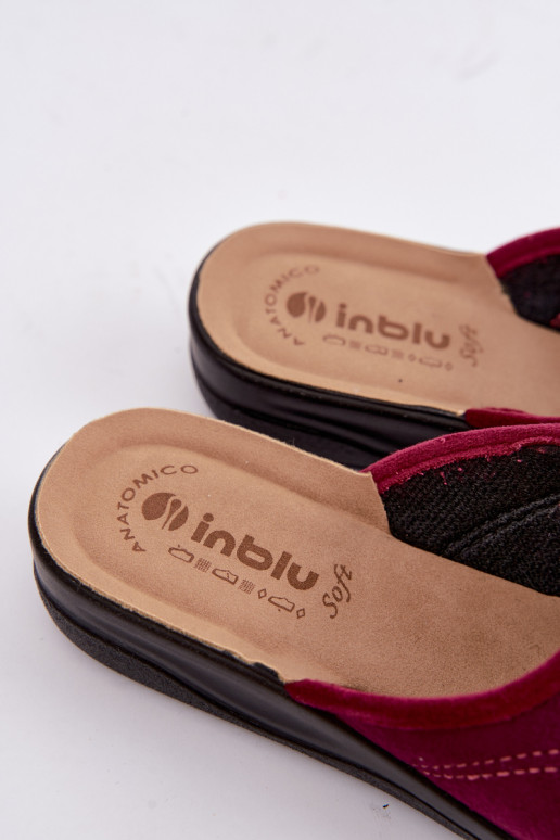 Šlepetės bordo spalvos Inblu CF000052