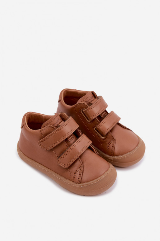 Rudos spalvos vaikiški odiniai batai Barefoot Froddo G2130328-2