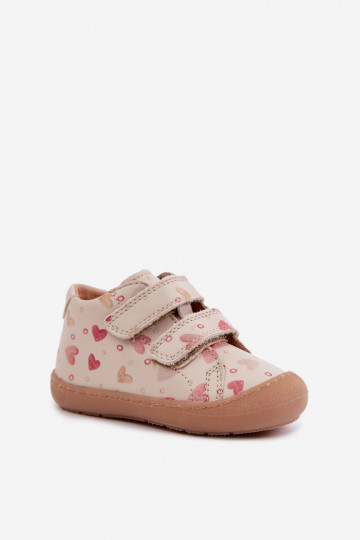 Smėlio spalvos vaikiški odiniai batai Barefoot Froddo G2130328-64