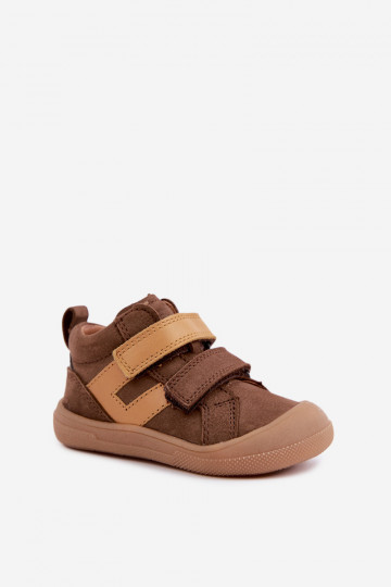 Rudos spalvos vaikiški odiniai batai Barefoot Froddo G2130380-2