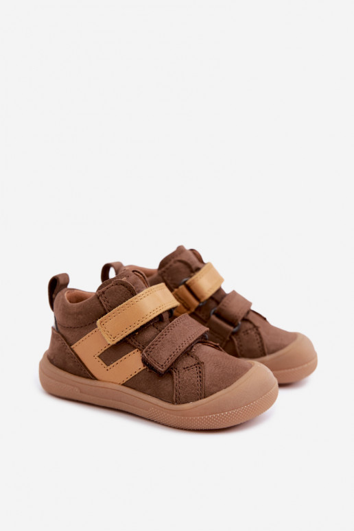 Rudos spalvos vaikiški odiniai batai Barefoot Froddo G2130380-2