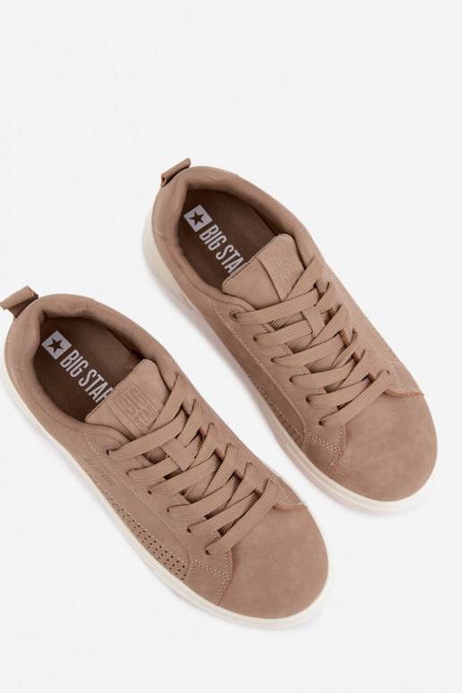 Sneakers modelio batai vyrams Big Star UU174322 smėlio spalvos