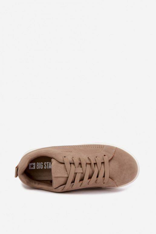Sneakers modelio batai vyrams Big Star UU174322 smėlio spalvos