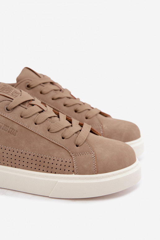 Sneakers modelio batai vyrams Big Star UU174322 smėlio spalvos