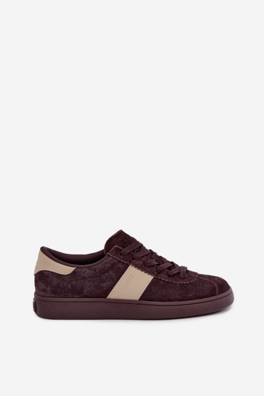 Oda iš zomšos Sneakers modelio batai Moteriškas Big Star UU274438 CzekoladoĮe