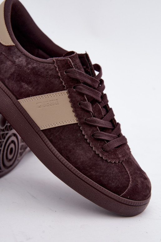 Oda iš zomšos Sneakers modelio batai Moteriškas Big Star UU274438 CzekoladoĮe