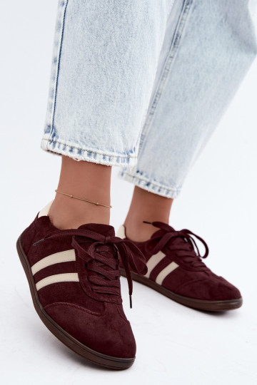 Sneakers modelio batai Moteriškas Barefoot bordo spalvos Kessy 2