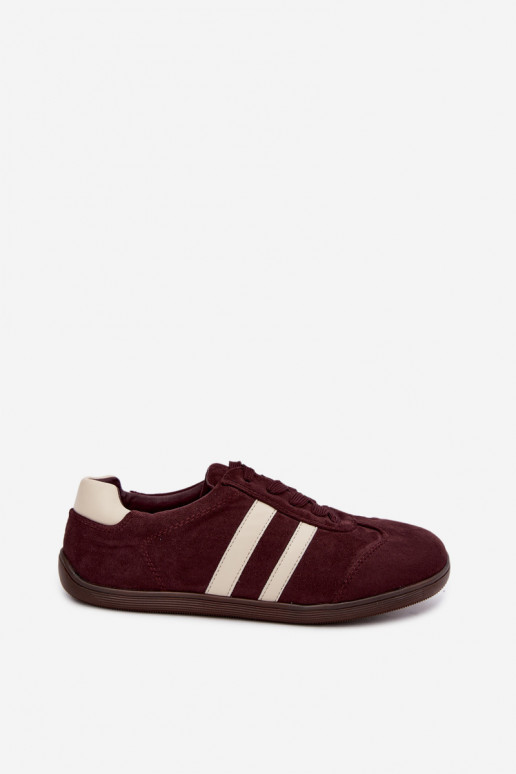 Moteriški sportbačiai Barefoot bordo spalvos Kessy