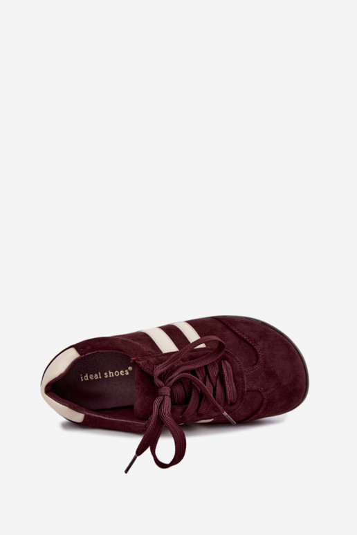 Moteriški sportbačiai Barefoot bordo spalvos Kessy