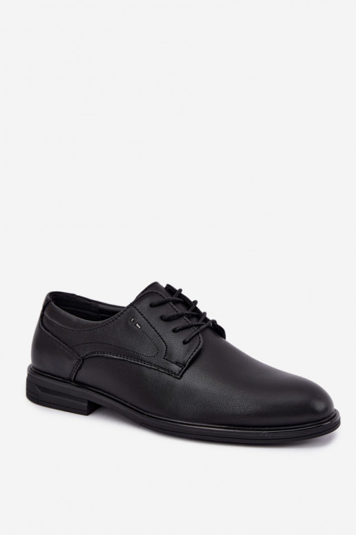 Elegantiški juodos spalvos vyriški batai Calven