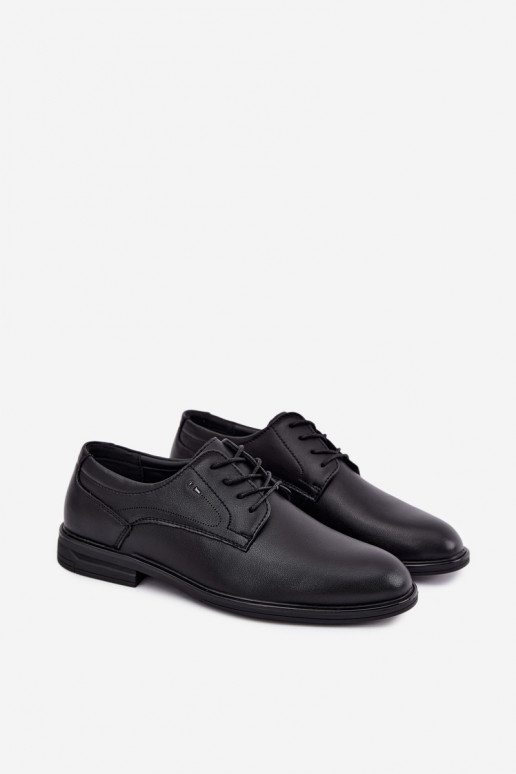 Elegantiški juodos spalvos vyriški batai Calven
