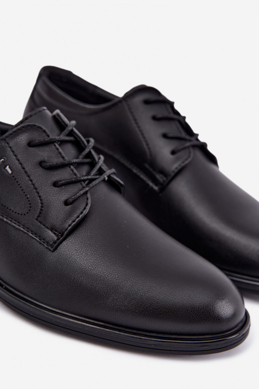 Elegantiški juodos spalvos vyriški batai Calven