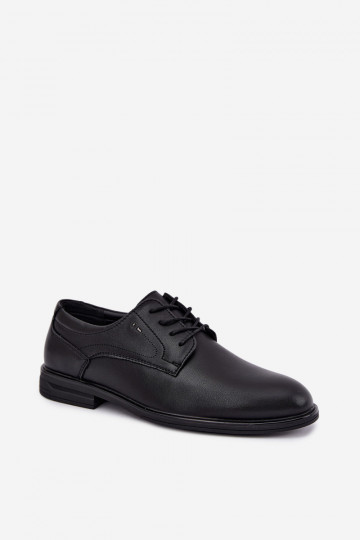 Elegantiški juodos spalvos vyriški batai Calven