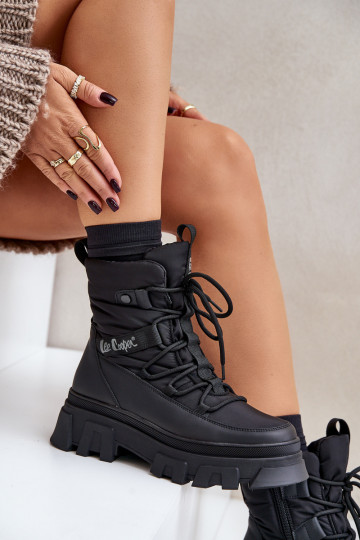Juodi moteriški sniego batai Lee Cooper LCJ-24-47-3144