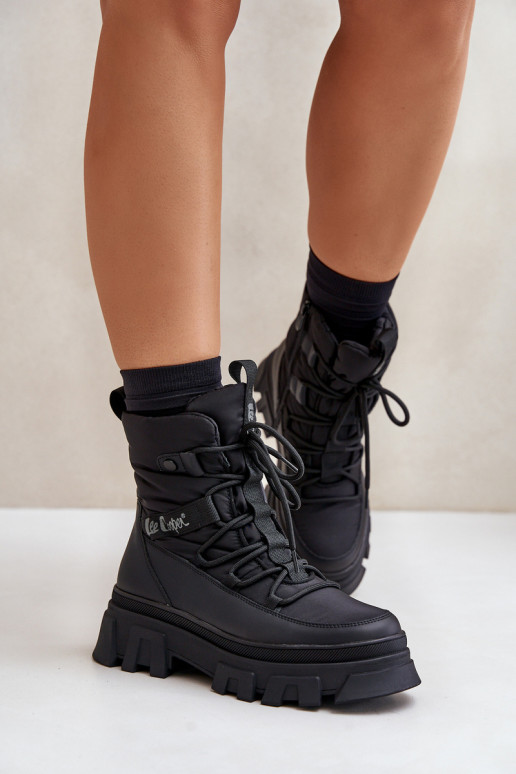 Juodi moteriški sniego batai Lee Cooper LCJ-24-47-3144