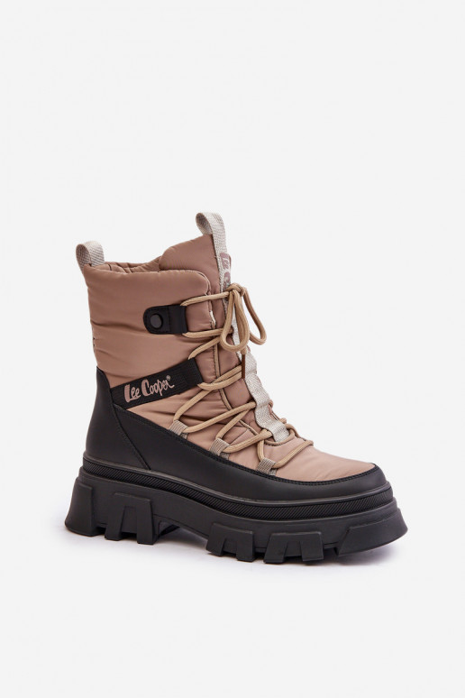 Smėlio spalvos moteriški sniego batai Lee Cooper LCJ-24-47-3143