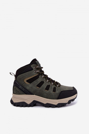 Žalios spalvos pašiltinti vyriški žygio batai Big Star UU174315 2