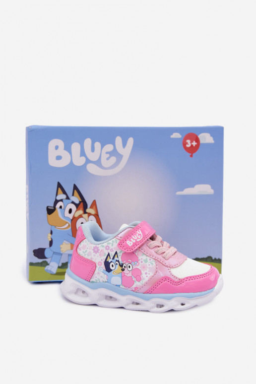 Vaikiški sportbačiai Bluey su žėrinčiu padu 8704215 rožinės spalvos