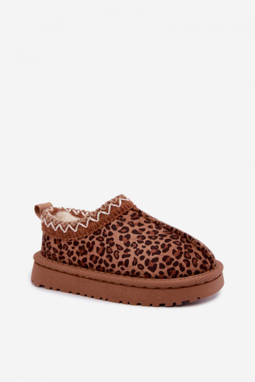 Vaikiški sniego batai su leopardo kailio raštais Ysmerine