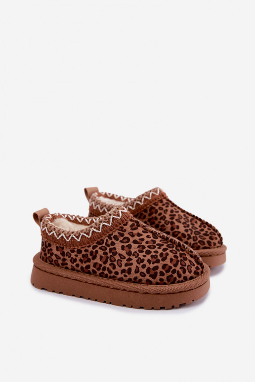 Vaikiški sniego batai su leopardo kailio raštais Ysmerine