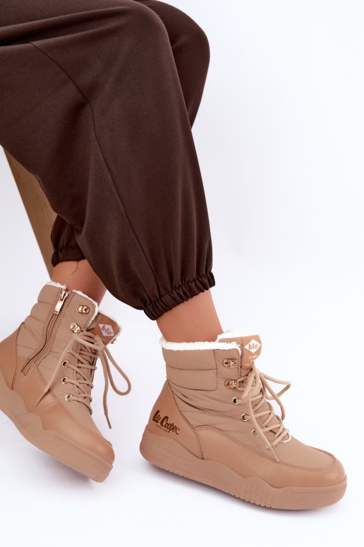 su raišteliais sniego batai Lee Cooper LCJ-44-4565 rudos spalvos