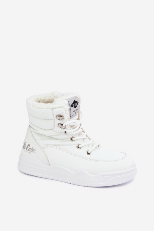 su raišteliais sniego batai Lee Cooper LCJ-44-4563 baltos spalvos