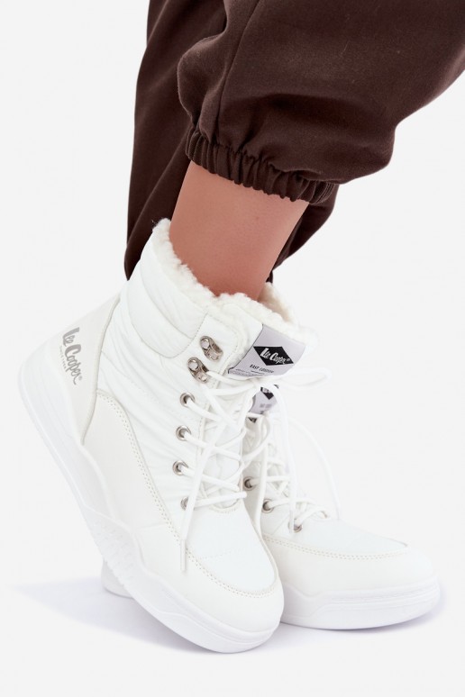 su raišteliais sniego batai Lee Cooper LCJ-44-4563 baltos spalvos