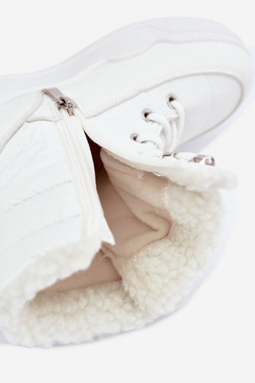 su raišteliais sniego batai Lee Cooper LCJ-44-4563 baltos spalvos