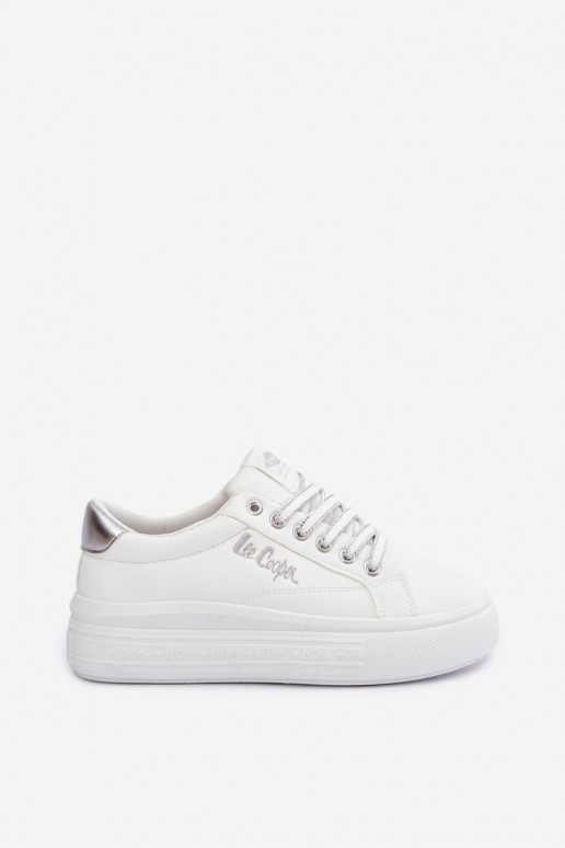 sportbačiai su platforma Lee Cooper LCJ-26-44-4561 baltos spalvos