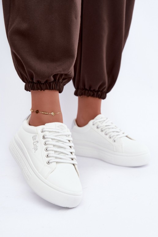 sportbačiai su platforma Lee Cooper LCJ-26-44-4561 baltos spalvos