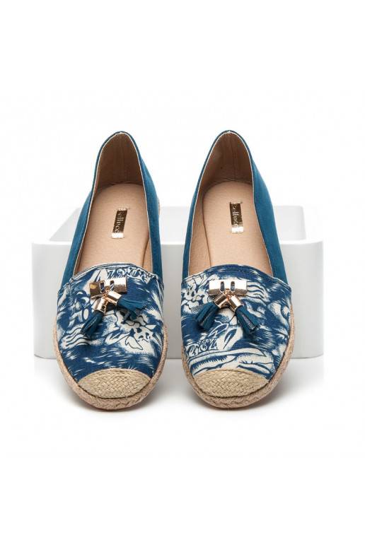 Espadrilės Jeans Blue Suede BL22-520BL