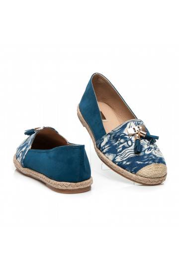 Espadrilės Jeans Blue Suede BL22-520BL