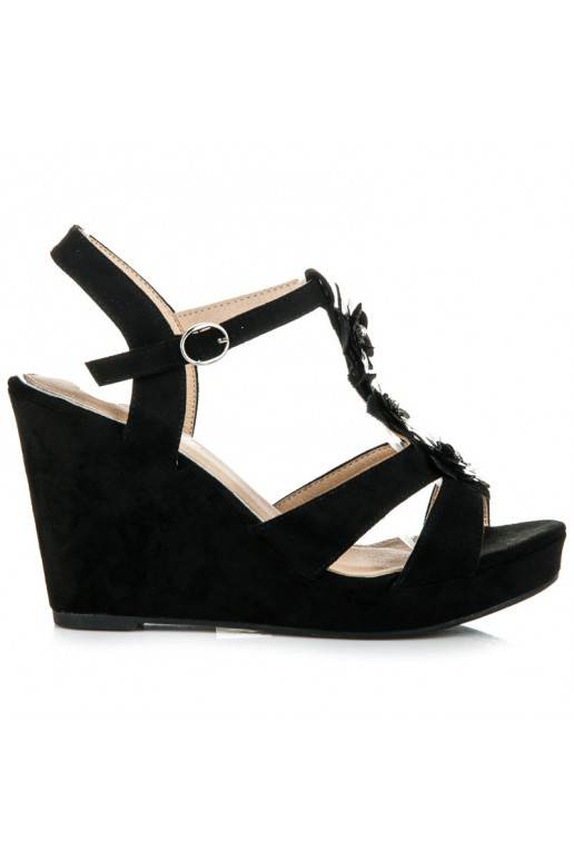 Stilingos juodos platforminės basutės B501B  - 2 Stilingos juodos platforminės basutės B501B  - 2