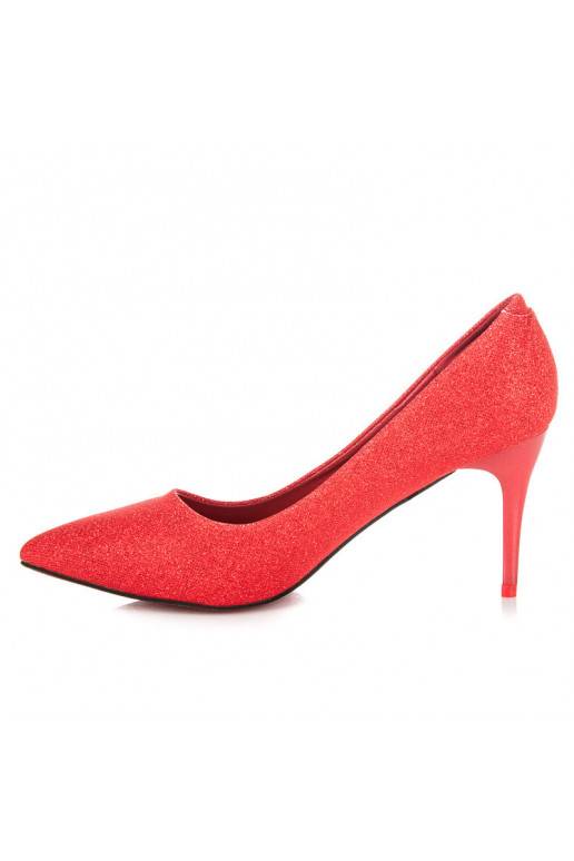 Blizgantys šventiški raudonos spalvos aukštakulniai LEI-139R  - 5 Blizgantys šventiški raudonos spalvos aukštakulniai LEI-139R  - 5