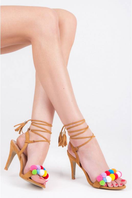 Rudos Sergio Todzi basutės su spalvotomis detalėmis L977C  - 3 Rudos Sergio Todzi basutės su spalvotomis detalėmis L977C  - 3