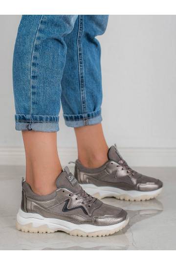 Pilkos spalvos sportiniai bateliai BRD9715GUN AX BOXING - 1 2