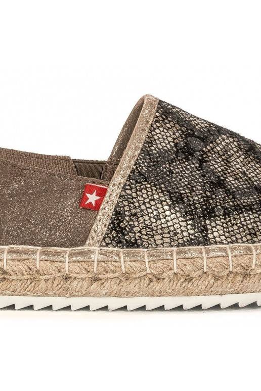Espadrilės aukso spalvos Big Star BAT_FF274A515 GOLD Big Star - 2 Espadrilės aukso spalvos Big Star BAT_FF274A515 GOLD Big Star - 2