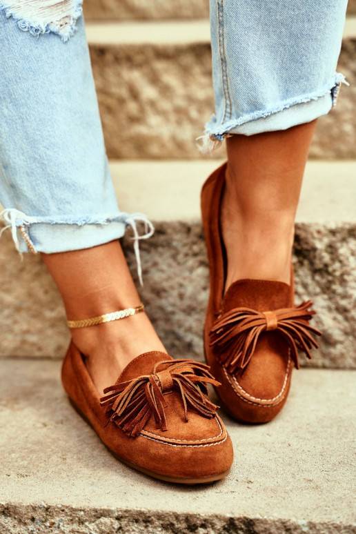 Mokasinai  Natūralios odos rudos...