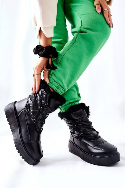 Šilti sniego batai juodos spalvos...