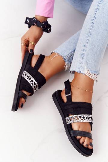 Zomšinės basutės juodos ir...