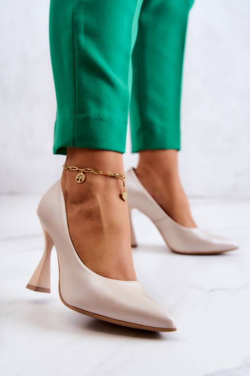 Madingi bateliai Shoes smėlio spalvos Madingi bateliai Shoes smėlio spalvos