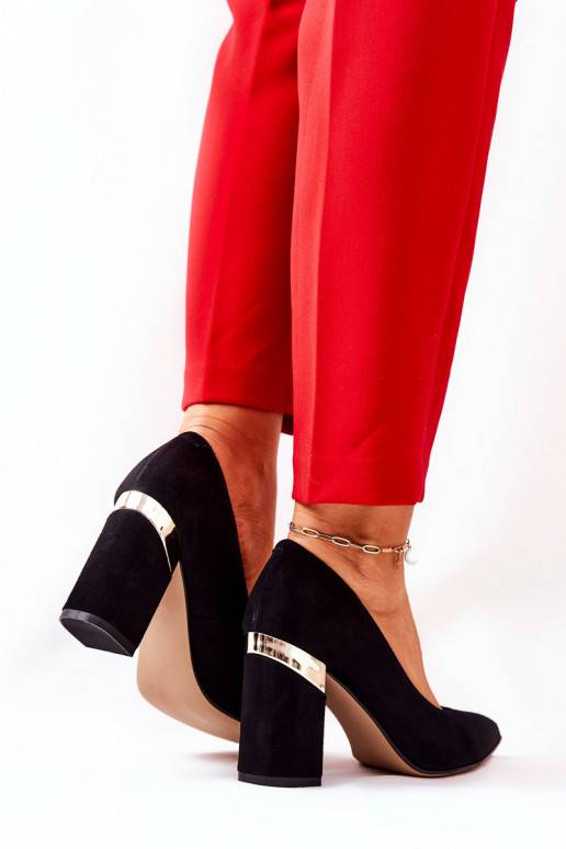 Zomšiniai bateliai juodos spalvos Zomšiniai bateliai juodos spalvos