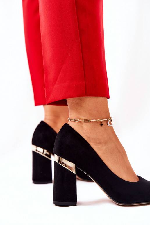 Zomšiniai bateliai juodos spalvos Zomšiniai bateliai juodos spalvos