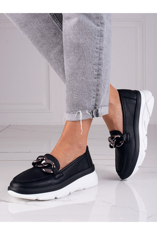 Pusbačiai  juodos spalvos Vinceza Pusbačiai  juodos spalvos Vinceza