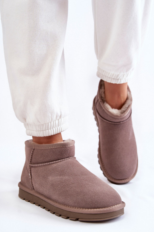 Zomšiniai sniego batai pilkos spalvos... Zomšiniai sniego batai pilkos spalvos...